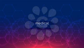 healthcare medical background with hexagonal shapes