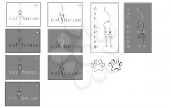 Cat logo for card