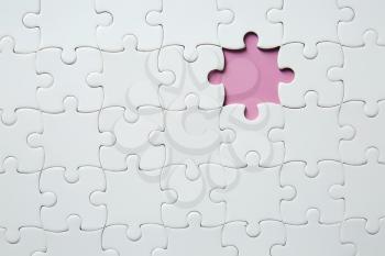 Jigsaw puzzle with missing fragment�