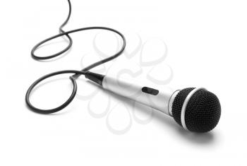 Microphone on white background�