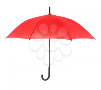 Stylish umbrella on white background�