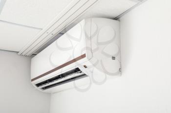 Modern air conditioner on wall�
