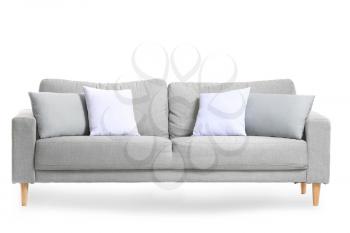 Modern sofa on white background�