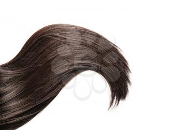 Beautiful long hair on white background�
