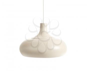 Stylish lamp on white background�