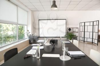 Interior of conference hall in modern office�