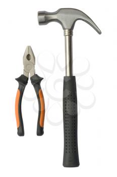 Set of tools isolated on a white background