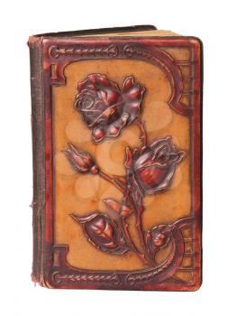 vintage bookcover with beautiful floral decoration 