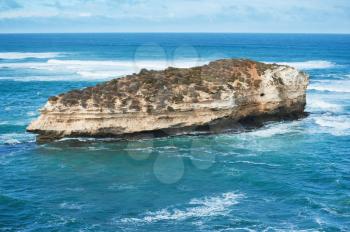 Royalty Free Photo of a Rock in the Bay of Islands Coastal Park, Great Ocean Road, Australia