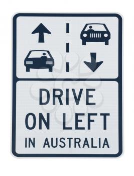 Royalty Free Photo of an Australian Road Sign