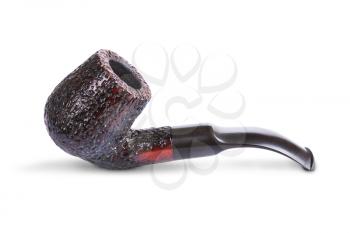 Retro tobacco pipe isolated on a white background 