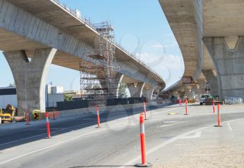 fragment  view  of the road under reconstruction 
