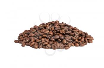 
Heap of Roasted Coffee Beans isolated on white background