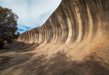 Fantastic Wave Rock in the Wave Rock Wildlife Park near Hyden in Western Australia.