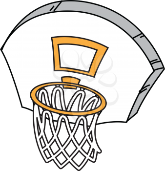 Royalty Free Clipart Image of a Basketball Hoop