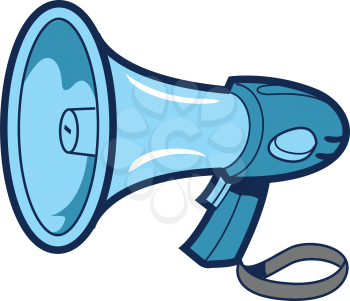 Royalty Free Clipart Image of a Bullhorn