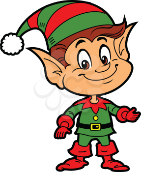 Royalty Free Clipart Image of an Elf