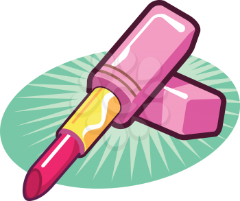 Royalty Free Clipart Image of Lipstick