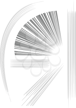 Royalty Free Clipart Image of Speed Lines