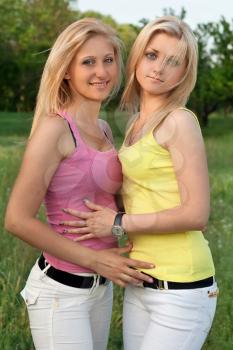 Royalty Free Photo of Two Young Blonde Girls