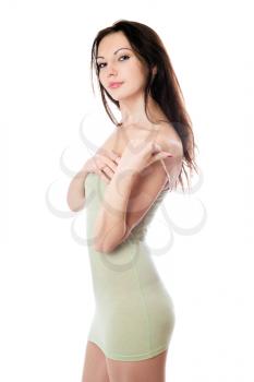 Royalty Free Photo of a Woman in a Tight Dress