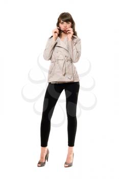 Royalty Free Photo of a Woman in a Jacket