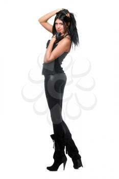 Royalty Free Photo of a Girl in Black
