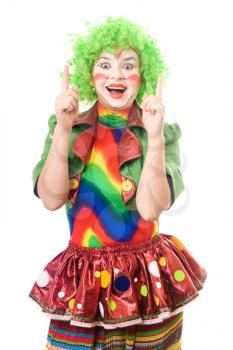 Royalty Free Photo of a Female Clown