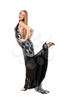Royalty Free Photo of a Woman in an Evening Dress