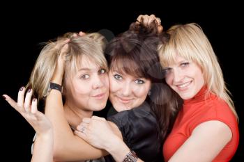 Royalty Free Photo of Three Women Being Silly