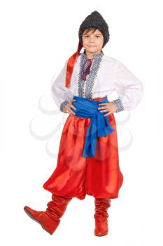 Royalty Free Photo of a Boy in a Ukrainian Costume