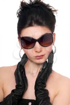 Royalty Free Photo of a Woman in Sunglasses