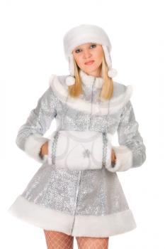 Royalty Free Photo of a Woman in a Winter Costume