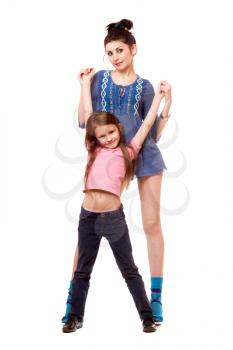 Royalty Free Photo of a Woman and Little Girl