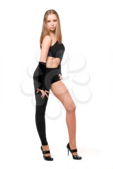 Royalty Free Photo of a Woman in a Bodysuit