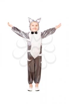 Royalty Free Photo of a Boy Dressed as a Cat