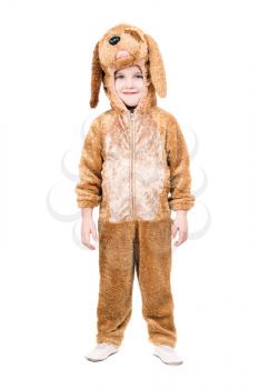 Royalty Free Photo of a Boy in a Dog Costume