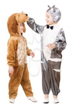Royalty Free Photo of Boys in Costumes