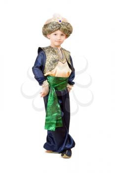 Royalty Free Photo of a Little Boy in an Asian Costume