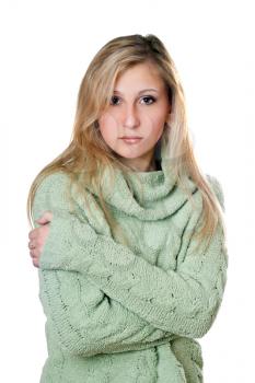 Royalty Free Photo of a Girl in a Sweater