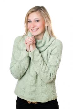 Royalty Free Photo of a Woman Wearing a Sweater