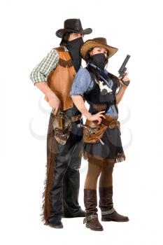 Royalty Free Photo of a Couple of Western People
