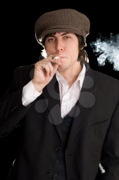Royalty Free Photo of a Smoker