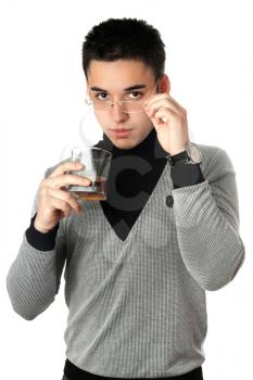 Royalty Free Photo of a Boy With a Glass