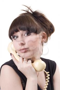 Royalty Free Photo of a Woman With a Phone