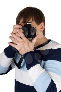 Royalty Free Photo of a Man Taking Pictures