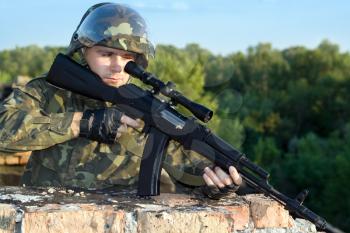 Royalty Free Photo of a Sniper