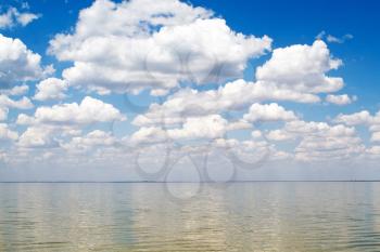 Royalty Free Photo of a Cloudy Sky and Water