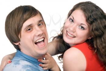 Royalty Free Photo of a Happy Young Couple