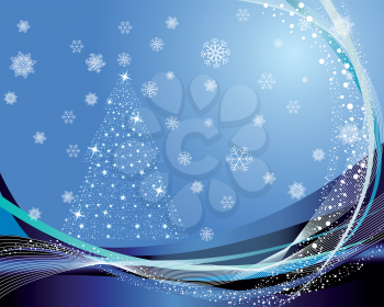 Royalty Free Clipart Image of a Winter Background